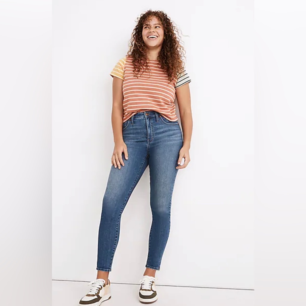 Madewell Curvy High Rise Skinny Crop Ankle Jeans 33
